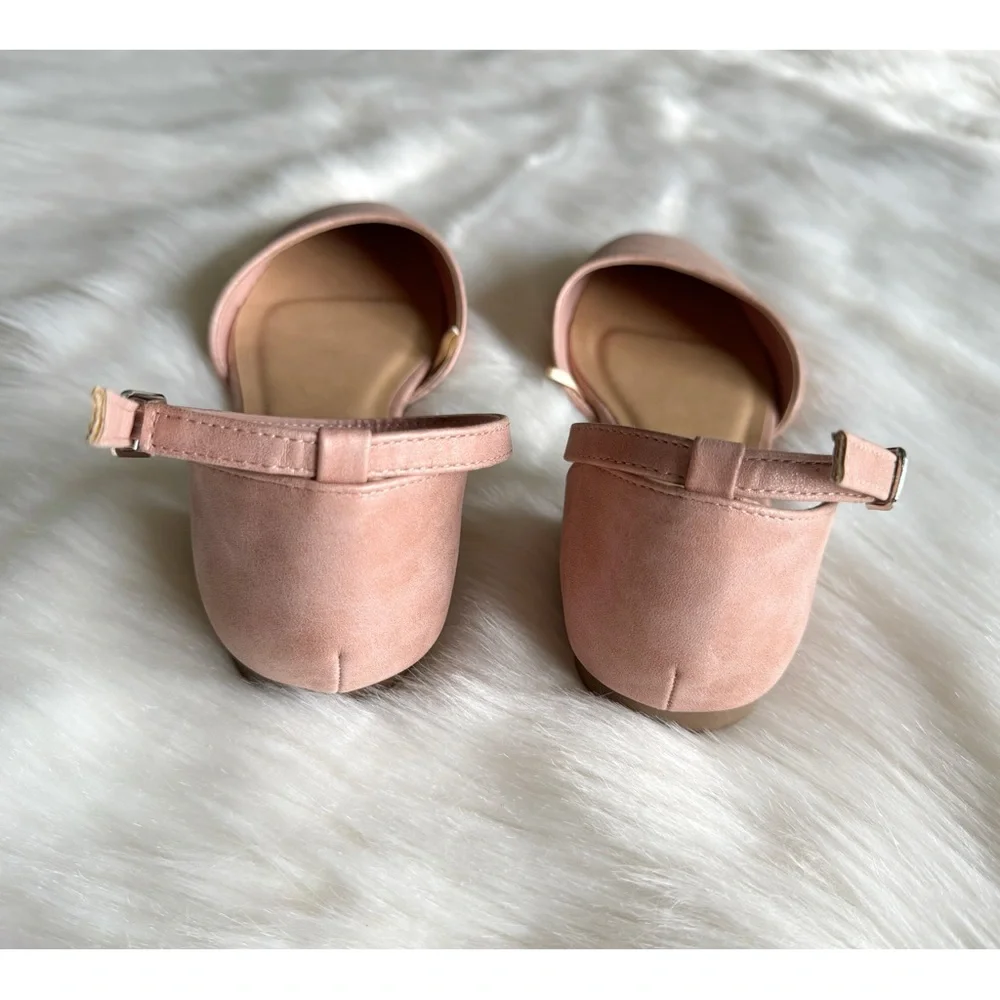 NEVER USED, Daisy Fuentes, ankle strap flats - Picture 5 of 7